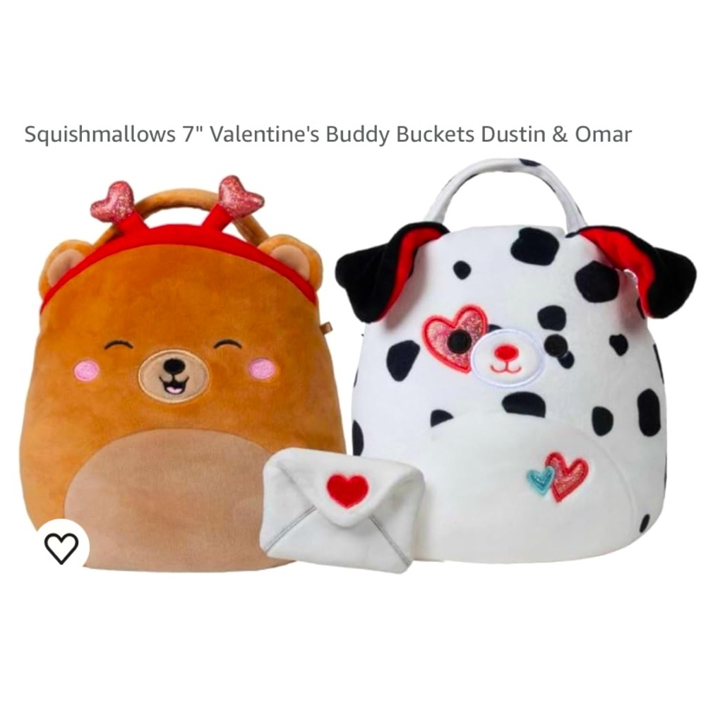 Squishmallows 7” Buddy Buckets Dustin & Omar